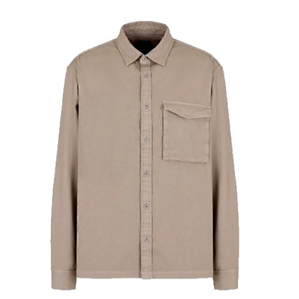 Armani Exchange Mens‎ XL Khaki Button Front Shirt XL NWT